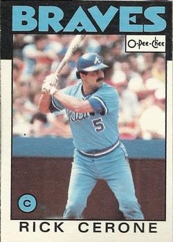 1986 O-Pee-Chee Baseball Cards 203     Rick Cerone